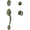 image:imageSCHLAGE Plymouth Single Cylinder Handleset and Plymouth Knob Bright Brass F60 PLY 605Antique Pewter