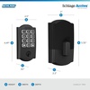image:imageSchlage Arrive Smart WiFi Deadbolt Lock with Keypad Keyless Entry Front Door Lock App Control Alexa and Google Home Compatible Matte Black BE459WB CEN 622Matte Black