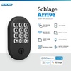 image:imageSchlage Arrive Smart WiFi Deadbolt Lock with Keypad Keyless Entry Front Door Lock App Control Alexa and Google Home Compatible Matte Black BE459WB CEN 622Matte Black