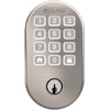 image:imageSchlage Arrive Smart WiFi Deadbolt Lock with Keypad Keyless Entry Front Door Lock App Control Alexa and Google Home Compatible Matte Black BE459WB CEN 622Satin Nickel