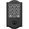 image:imageSchlage Arrive Smart WiFi Deadbolt Lock with Keypad Keyless Entry Front Door Lock App Control Alexa and Google Home Compatible Matte Black BE459WB CEN 622Matte Black