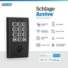 image:imageSchlage Arrive Smart WiFi Deadbolt Lock with Keypad Keyless Entry Front Door Lock App Control Alexa and Google Home Compatible Matte Black BE459WB CEN 622Matte Black