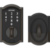 image:imageSchlage BE375 CAM 619 Touch Camelot Deadbolt Electronic Keyless Entry Lock Satin NickelAged Bronze