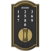 image:imageSchlage BE375 CAM 619 Touch Camelot Deadbolt Electronic Keyless Entry Lock Satin NickelAntique Brass