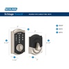 image:imageSchlage BE375 CAM 619 Touch Camelot Deadbolt Electronic Keyless Entry Lock Satin NickelBright Brass