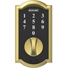 image:imageSchlage BE375 CAM 619 Touch Camelot Deadbolt Electronic Keyless Entry Lock Satin NickelBright Brass