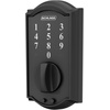 image:imageSchlage BE375 CAM 619 Touch Camelot Deadbolt Electronic Keyless Entry Lock Satin NickelMatte Black