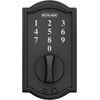 image:imageSchlage BE375 CAM 619 Touch Camelot Deadbolt Electronic Keyless Entry Lock Satin NickelMatte Black