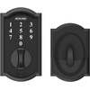 image:imageSchlage BE375 CAM 619 Touch Camelot Deadbolt Electronic Keyless Entry Lock Satin NickelMatte Black