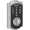 image:imageSchlage BE375 CAM 619 Touch Camelot Deadbolt Electronic Keyless Entry Lock Satin NickelSatin Chrome