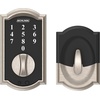 image:imageSchlage BE375 CAM 619 Touch Camelot Deadbolt Electronic Keyless Entry Lock Satin NickelSatin Nickel