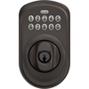 image:imageSchlage Camelot Electronic Keypad Deadbolt Lock Keyless Front Door Entry Mechanical Key Backup Included Satin Nickel BE365 V CAM 619Aged Bronze