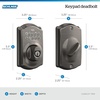image:imageSchlage Camelot Electronic Keypad Deadbolt Lock Keyless Front Door Entry Mechanical Key Backup Included Satin Nickel BE365 V CAM 619Antique Pewter