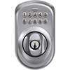 image:imageSchlage Camelot Electronic Keypad Deadbolt Lock Keyless Front Door Entry Mechanical Key Backup Included Satin Nickel BE365 V CAM 619Satin Chrome