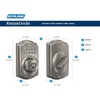 image:imageSchlage Camelot Electronic Keypad Deadbolt Lock Keyless Front Door Entry Mechanical Key Backup Included Satin Nickel BE365 V CAM 619Satin Nickel Pack of 2