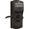 image:imageSchlage Camelot Keypad Lock with Lever Handle Electronic Keyless Door Entry Flex Lock AutoLock Option Satin Nickel FE595 CAM 619 ACCAged Bronze