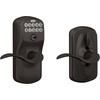 image:imageSchlage Camelot Keypad Lock with Lever Handle Electronic Keyless Door Entry Flex Lock AutoLock Option Satin Nickel FE595 CAM 619 ACCAged Bronze