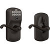 image:imageSchlage Camelot Keypad Lock with Lever Handle Electronic Keyless Door Entry Flex Lock AutoLock Option Satin Nickel FE595 CAM 619 ACCAged Bronze