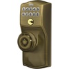 image:imageSchlage Camelot Keypad Lock with Lever Handle Electronic Keyless Door Entry Flex Lock AutoLock Option Satin Nickel FE595 CAM 619 ACCAntique Brass