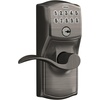 image:imageSchlage Camelot Keypad Lock with Lever Handle Electronic Keyless Door Entry Flex Lock AutoLock Option Satin Nickel FE595 CAM 619 ACCAntique Pewter