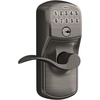 image:imageSchlage Camelot Keypad Lock with Lever Handle Electronic Keyless Door Entry Flex Lock AutoLock Option Satin Nickel FE595 CAM 619 ACCAntique Pewter