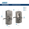 image:imageSchlage Camelot Keypad Lock with Lever Handle Electronic Keyless Door Entry Flex Lock AutoLock Option Satin Nickel FE595 CAM 619 ACCAntique Pewter