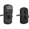 image:imageSchlage Camelot Keypad Lock with Lever Handle Electronic Keyless Door Entry Flex Lock AutoLock Option Satin Nickel FE595 CAM 619 ACCMatte Black