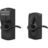 image:imageSchlage Camelot Keypad Lock with Lever Handle Electronic Keyless Door Entry Flex Lock AutoLock Option Satin Nickel FE595 CAM 619 ACCMatte Black