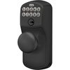 image:imageSchlage Camelot Keypad Lock with Lever Handle Electronic Keyless Door Entry Flex Lock AutoLock Option Satin Nickel FE595 CAM 619 ACCMatte Black