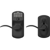 image:imageSchlage Camelot Keypad Lock with Lever Handle Electronic Keyless Door Entry Flex Lock AutoLock Option Satin Nickel FE595 CAM 619 ACCMatte Black