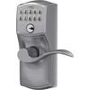 image:imageSchlage Camelot Keypad Lock with Lever Handle Electronic Keyless Door Entry Flex Lock AutoLock Option Satin Nickel FE595 CAM 619 ACCSatin Chrome