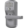 image:imageSchlage Camelot Keypad Lock with Lever Handle Electronic Keyless Door Entry Flex Lock AutoLock Option Satin Nickel FE595 CAM 619 ACCSatin Chrome