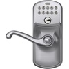 image:imageSchlage Camelot Keypad Lock with Lever Handle Electronic Keyless Door Entry Flex Lock AutoLock Option Satin Nickel FE595 CAM 619 ACCSatin Chrome