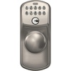image:imageSchlage Camelot Keypad Lock with Lever Handle Electronic Keyless Door Entry Flex Lock AutoLock Option Satin Nickel FE595 CAM 619 ACCSatin Nickel