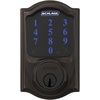 image:imageSchlage Connect Smart Deadbolt Lock with Touchscreen Keypad Keyless Front Door Entry ZWave Plus Compatible Satin Nickel BE469ZP CAM 619Aged Bronze