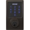 image:imageSchlage Connect Smart Deadbolt Lock with Touchscreen Keypad Keyless Front Door Entry ZWave Plus Compatible Satin Nickel BE469ZP CAM 619Aged Bronze