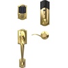 image:imageSchlage Connect Smart Deadbolt Lock with Touchscreen Keypad Keyless Front Door Entry ZWave Plus Compatible Satin Nickel BE469ZP CAM 619Bright Brass