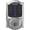 image:imageSchlage Connect Smart Deadbolt Lock with Touchscreen Keypad Keyless Front Door Entry ZWave Plus Compatible Satin Nickel BE469ZP CAM 619Bright Chrome