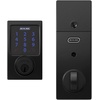 image:imageSchlage Connect Smart Deadbolt Lock with Touchscreen Keypad Keyless Front Door Entry ZWave Plus Compatible Satin Nickel BE469ZP CAM 619Matte Black