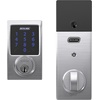 image:imageSchlage Connect Smart Deadbolt Lock with Touchscreen Keypad Keyless Front Door Entry ZWave Plus Compatible Satin Nickel BE469ZP CAM 619Satin Chrome