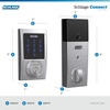 image:imageSchlage Connect Smart Deadbolt Lock with Touchscreen Keypad Keyless Front Door Entry ZWave Plus Compatible Satin Nickel BE469ZP CAM 619Satin Chrome