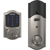 image:imageSchlage Connect Smart Deadbolt Lock with Touchscreen Keypad Keyless Front Door Entry ZWave Plus Compatible Satin Nickel BE469ZP CAM 619Satin Nickel