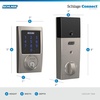 image:imageSchlage Connect Smart Deadbolt Lock with Touchscreen Keypad Keyless Front Door Entry ZWave Plus Compatible Satin Nickel BE469ZP CAM 619Satin Nickel