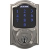 image:imageSchlage Connect Smart Deadbolt Lock with Touchscreen Keypad Keyless Front Door Entry ZWave Plus Compatible Satin Nickel BE469ZP CAM 619Satin Nickel