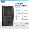 image:imageSchlage Encode Plus Smart WiFi Lock for Front Door Keyless Entry Deadbolt Unlock with Apple Watch Builtin WiFi and App Control Easy Install Alexa amp Apple HomeKit Compatible Matte BlackMatte Black