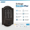 image:imageSchlage Encode Plus Smart WiFi Lock for Front Door Keyless Entry Deadbolt Unlock with Apple Watch Builtin WiFi and App Control Easy Install Alexa amp Apple HomeKit Compatible Matte BlackAged Bronze