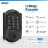 image:imageSchlage Encode Smart WiFi Deadbolt Lock with Touchscreen Keypad Keyless Front Door Entry App Control Alexa Google Home and Airbnb Compatible Matte Black BE489WB GRW 622Matte Black