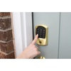 image:imageSchlage Encode Smart WiFi Deadbolt Lock with Touchscreen Keypad Keyless Front Door Entry App Control Alexa Google Home and Airbnb Compatible Matte Black BE489WB GRW 622Satin Brass