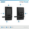 image:imageSchlage Encode Smart WiFi Lock with Lever Handle Touchscreen Keypad Keyless Entry Door Lock App Control Alexa Google Home and Airbnb Compatible Satin Nickel FE789WB CEN 619 LATMatte Black