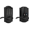 image:imageSchlage Encode Smart WiFi Lock with Lever Handle Touchscreen Keypad Keyless Entry Door Lock App Control Alexa Google Home and Airbnb Compatible Satin Nickel FE789WB CEN 619 LATMatte Black
